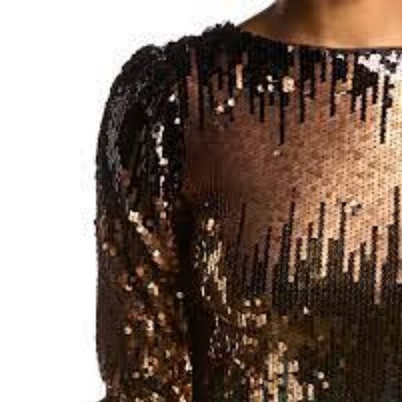 NWT NANETTE LEPORE SEQUIN OMBRÉ DRESS - Picture 4 of 7